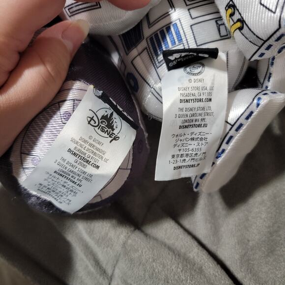 Disney Store Star Wars Set of Two Droids R2-D2 BB-9E Plush Figure Toy White - Picture 4 of 4